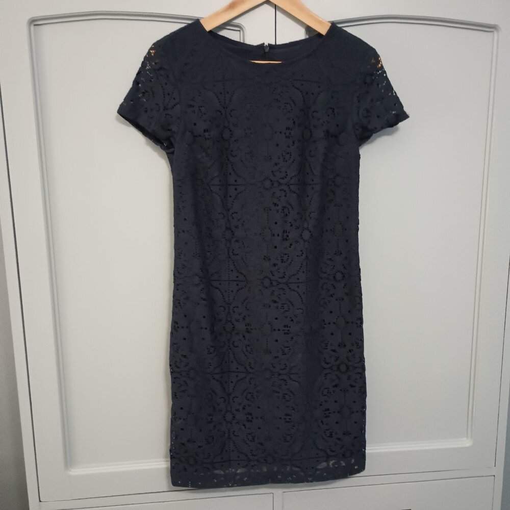 Banana Republic Navy Lace Dress